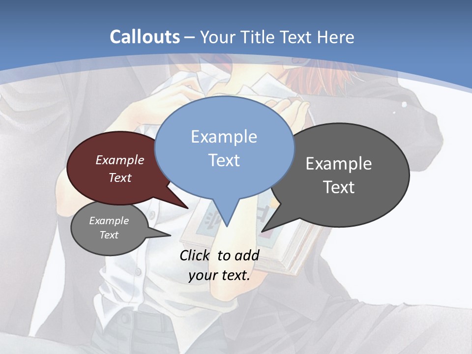 A Man And A Woman Are Sitting On A Bench PowerPoint Template