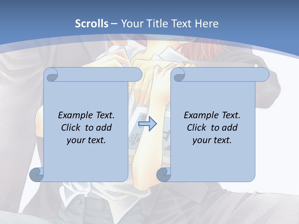 A Man And A Woman Are Sitting On A Bench PowerPoint Template