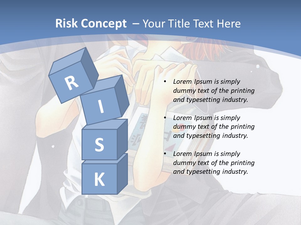 A Man And A Woman Are Sitting On A Bench PowerPoint Template