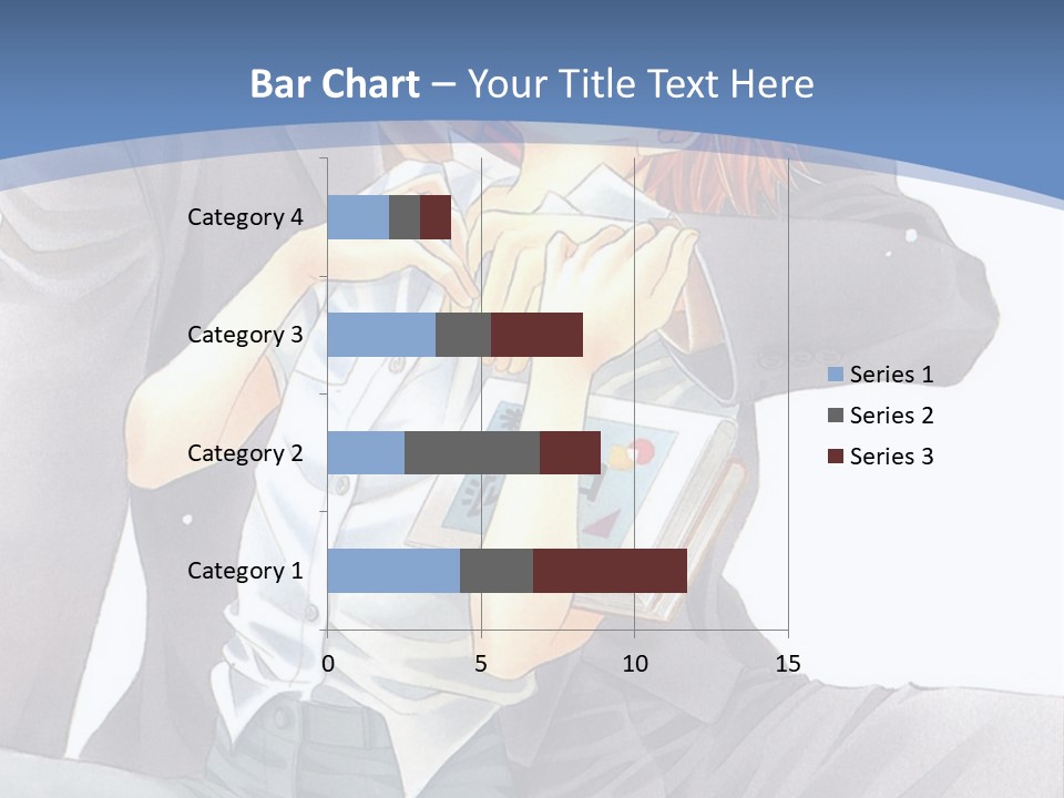 A Man And A Woman Are Sitting On A Bench PowerPoint Template