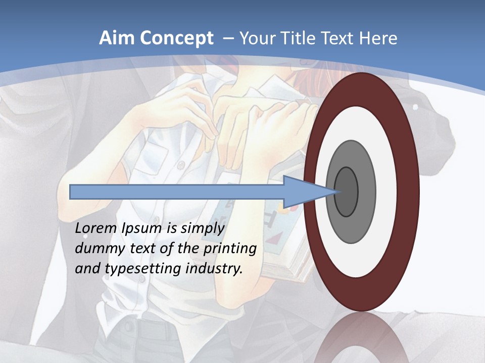 A Man And A Woman Are Sitting On A Bench PowerPoint Template