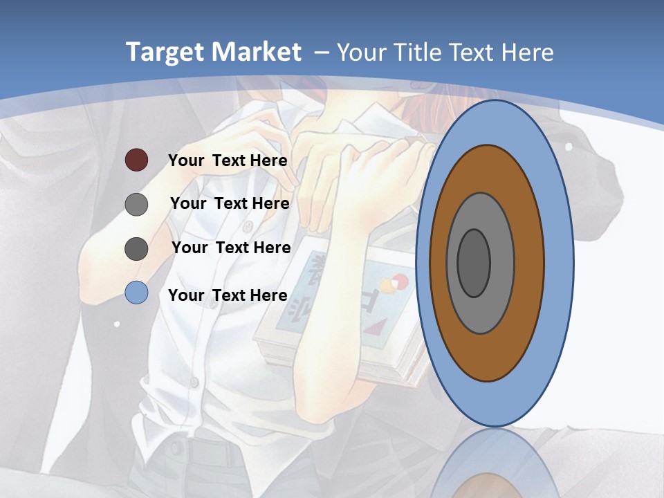 A Man And A Woman Are Sitting On A Bench PowerPoint Template