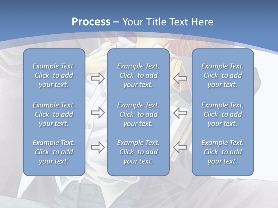 A Man And A Woman Are Sitting On A Bench PowerPoint Template