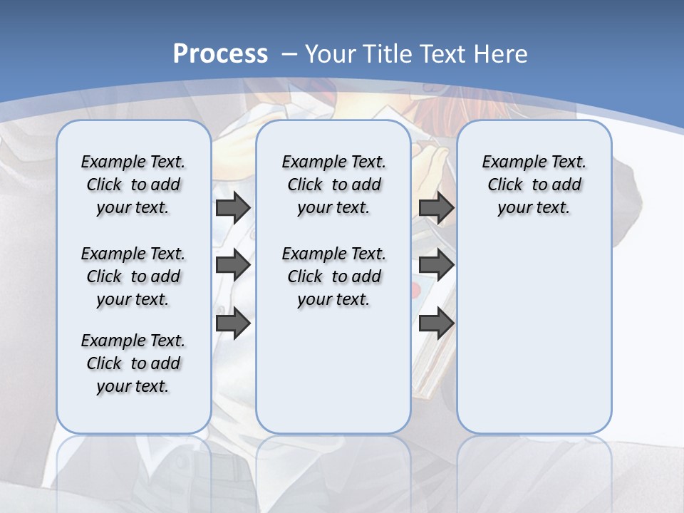 A Man And A Woman Are Sitting On A Bench PowerPoint Template