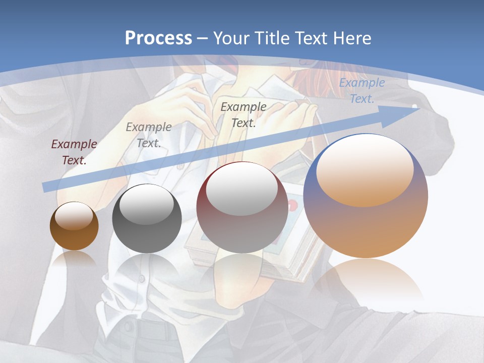 A Man And A Woman Are Sitting On A Bench PowerPoint Template