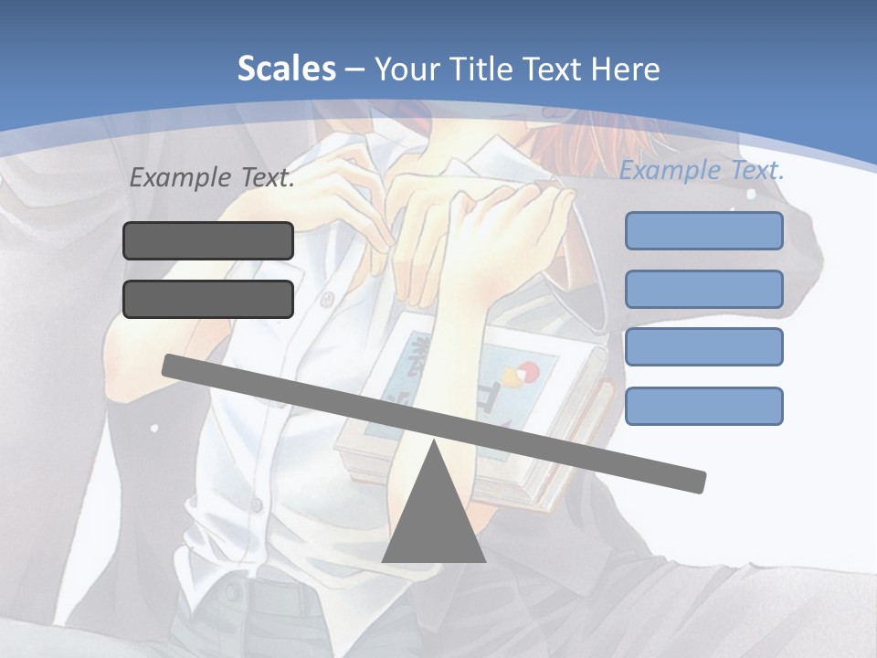 A Man And A Woman Are Sitting On A Bench PowerPoint Template