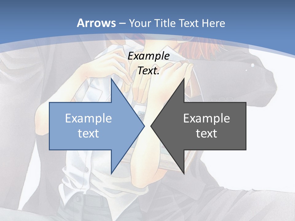 A Man And A Woman Are Sitting On A Bench PowerPoint Template