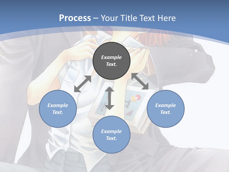 A Man And A Woman Are Sitting On A Bench PowerPoint Template