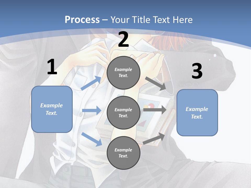 A Man And A Woman Are Sitting On A Bench PowerPoint Template