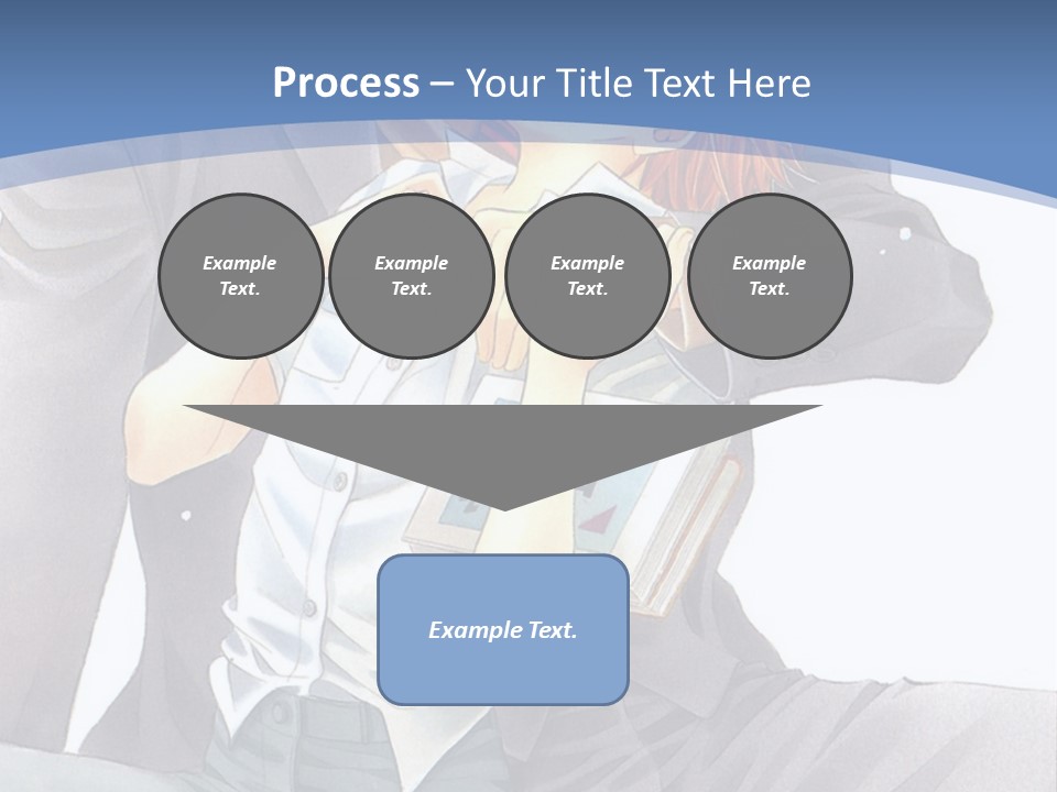 A Man And A Woman Are Sitting On A Bench PowerPoint Template