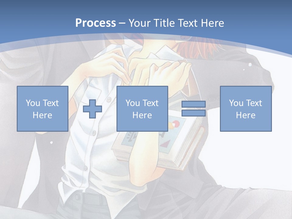 A Man And A Woman Are Sitting On A Bench PowerPoint Template