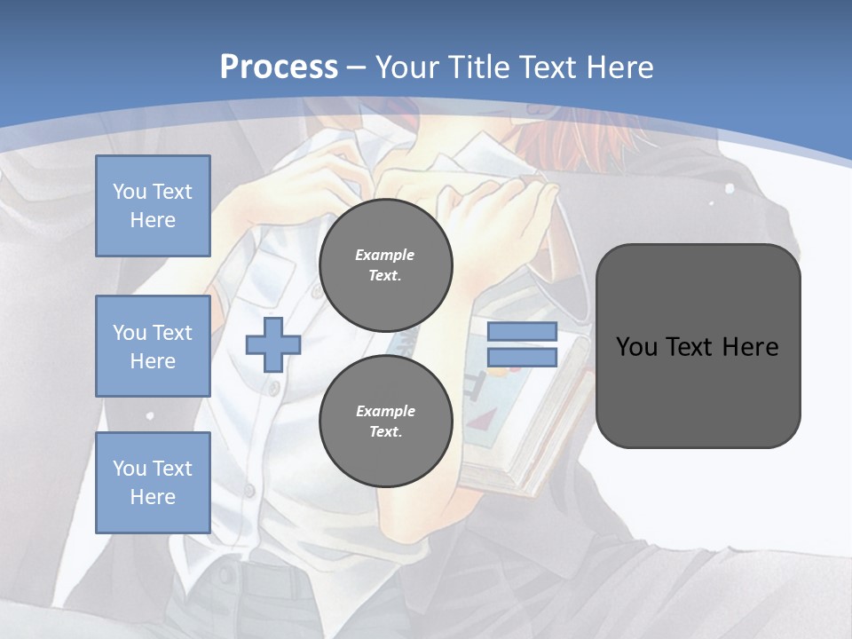 A Man And A Woman Are Sitting On A Bench PowerPoint Template
