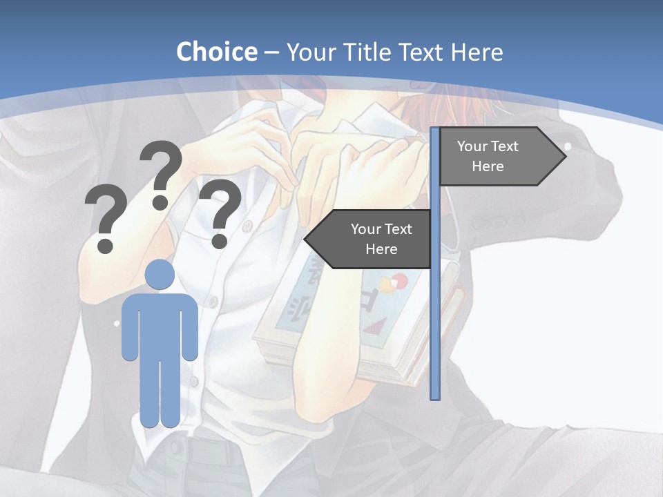 A Man And A Woman Are Sitting On A Bench PowerPoint Template