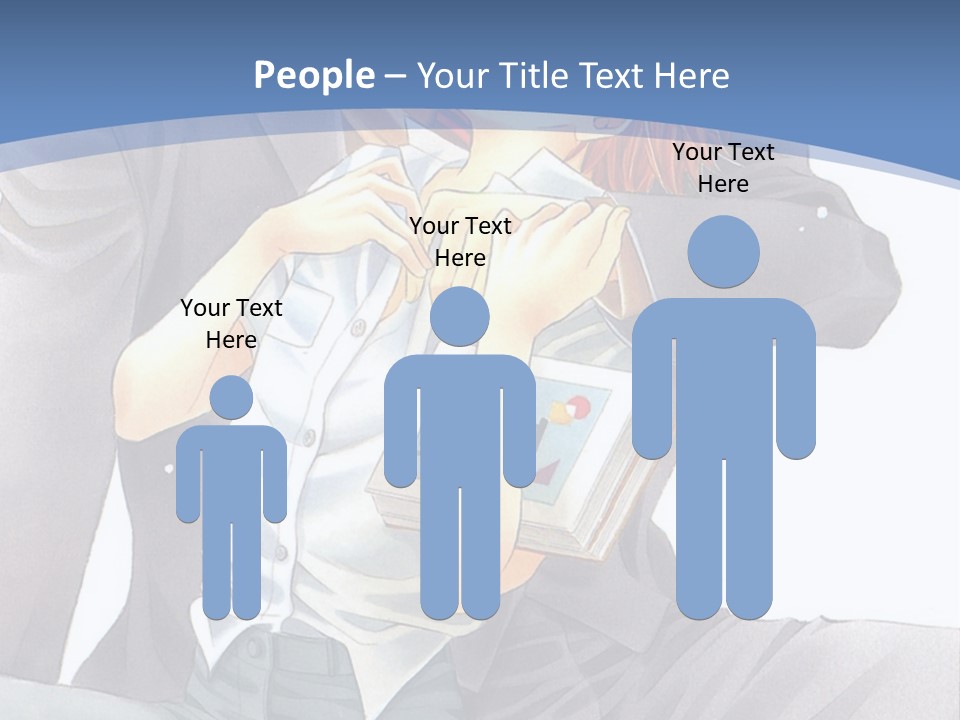 A Man And A Woman Are Sitting On A Bench PowerPoint Template