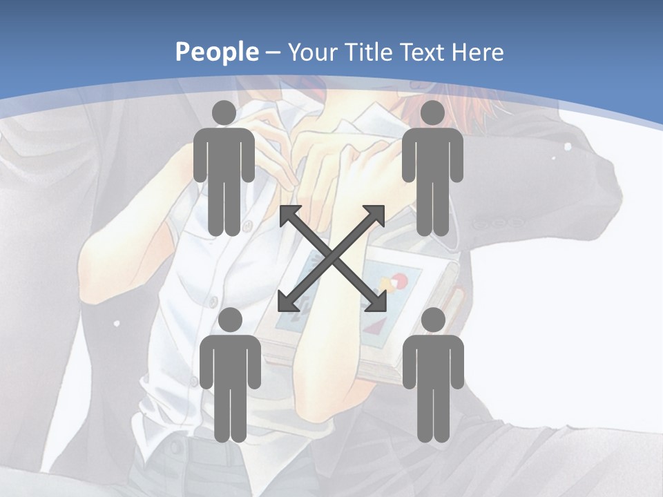 A Man And A Woman Are Sitting On A Bench PowerPoint Template