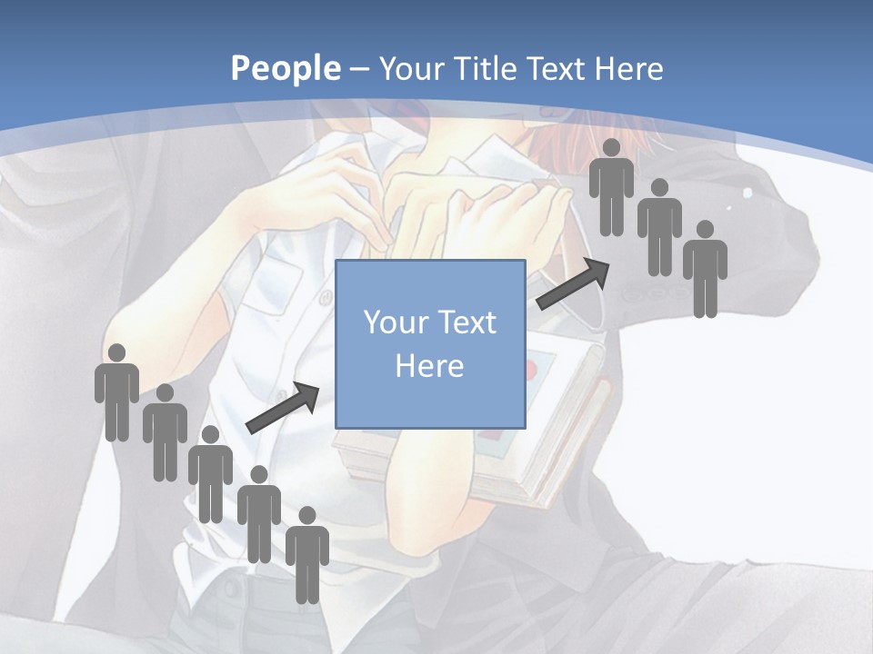 A Man And A Woman Are Sitting On A Bench PowerPoint Template