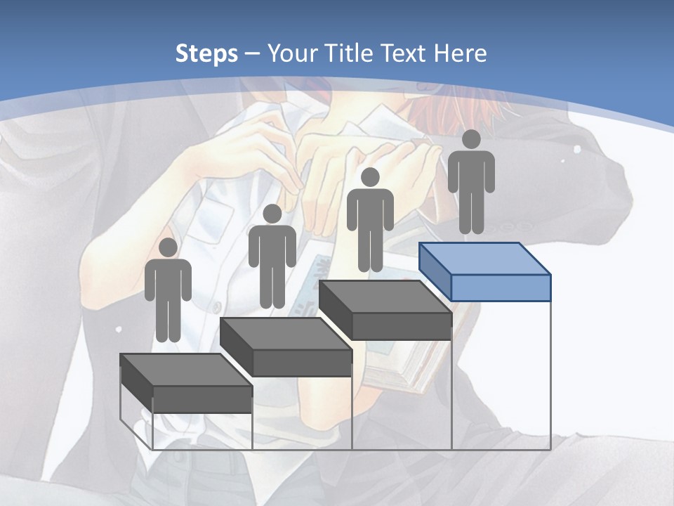 A Man And A Woman Are Sitting On A Bench PowerPoint Template