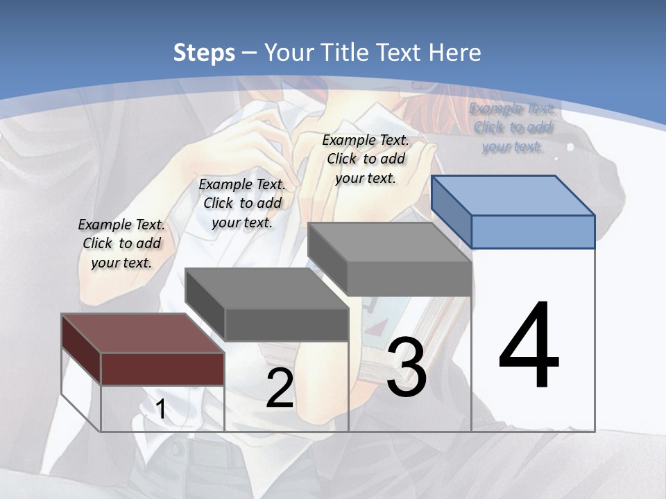 A Man And A Woman Are Sitting On A Bench PowerPoint Template