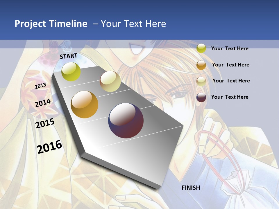 A Man And A Woman Are Holding Each Other In Front Of A Blue Background PowerPoint Template