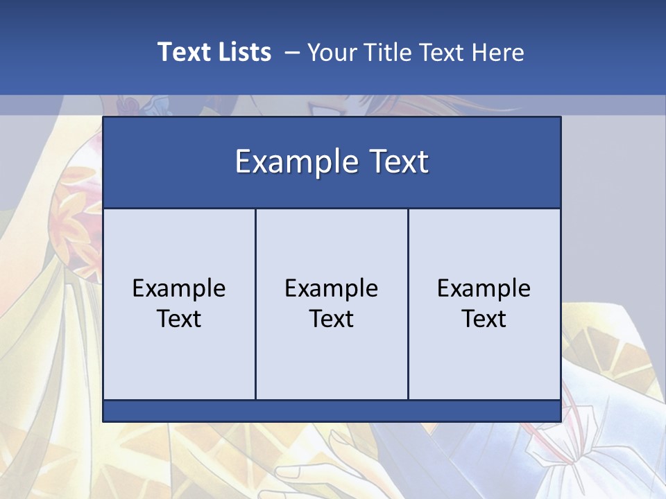 A Man And A Woman Are Holding Each Other In Front Of A Blue Background PowerPoint Template