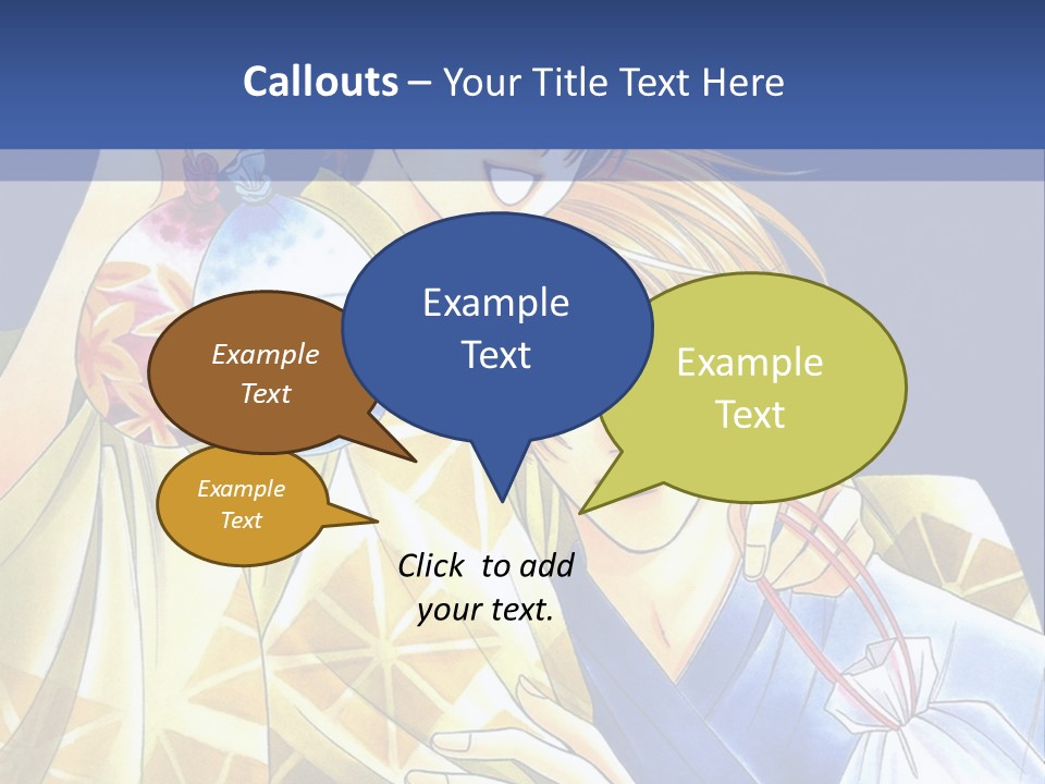 A Man And A Woman Are Holding Each Other In Front Of A Blue Background PowerPoint Template