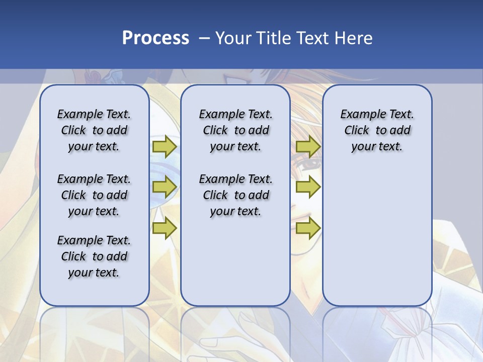A Man And A Woman Are Holding Each Other In Front Of A Blue Background PowerPoint Template