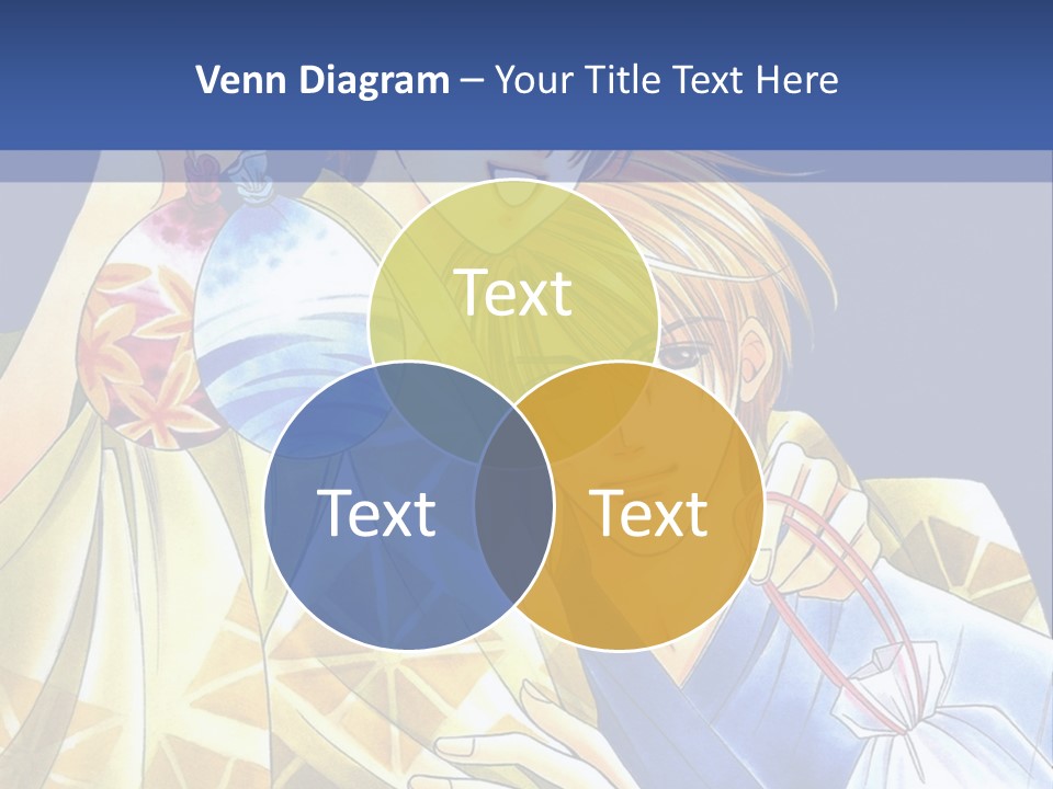 A Man And A Woman Are Holding Each Other In Front Of A Blue Background PowerPoint Template