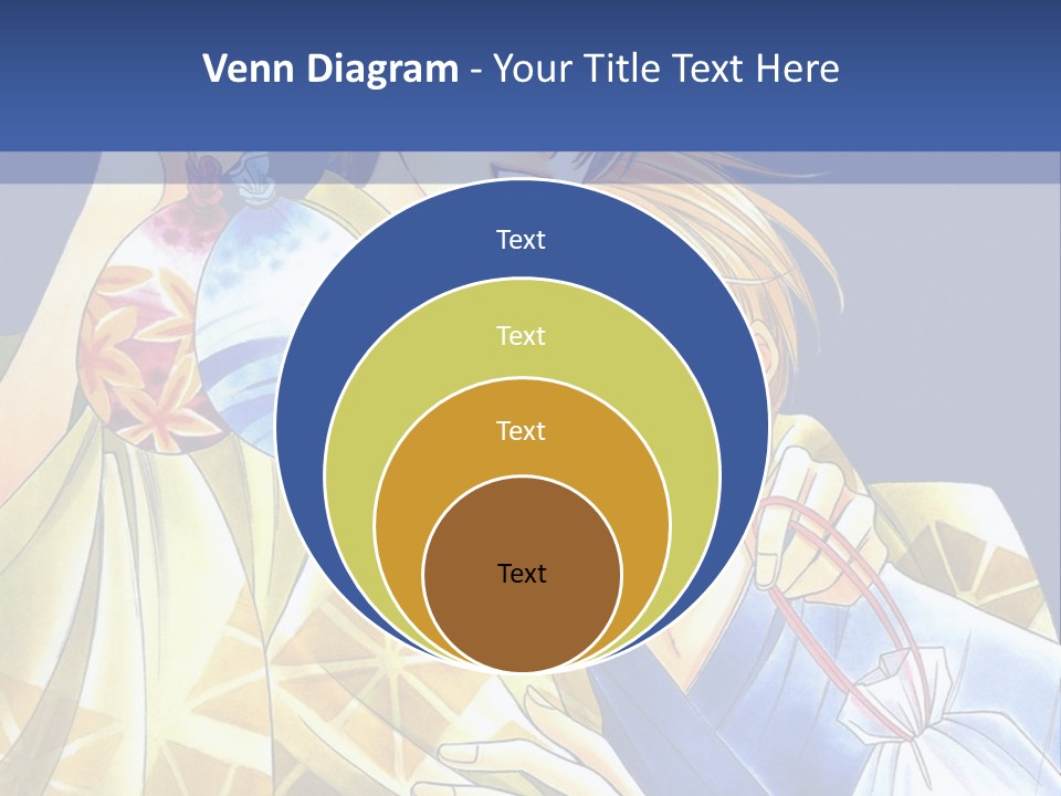 A Man And A Woman Are Holding Each Other In Front Of A Blue Background PowerPoint Template