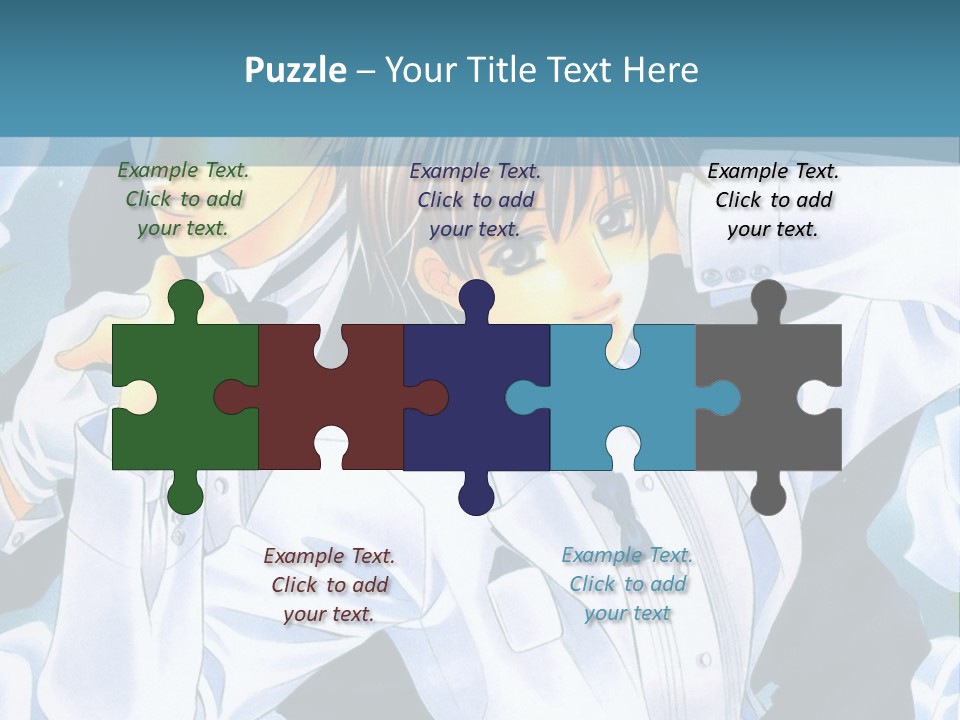 A Couple Of People Standing Next To Each Other PowerPoint Template