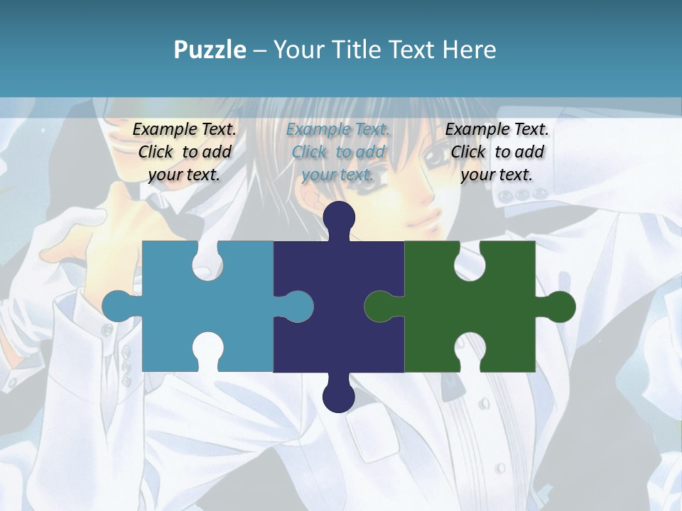 A Couple Of People Standing Next To Each Other PowerPoint Template