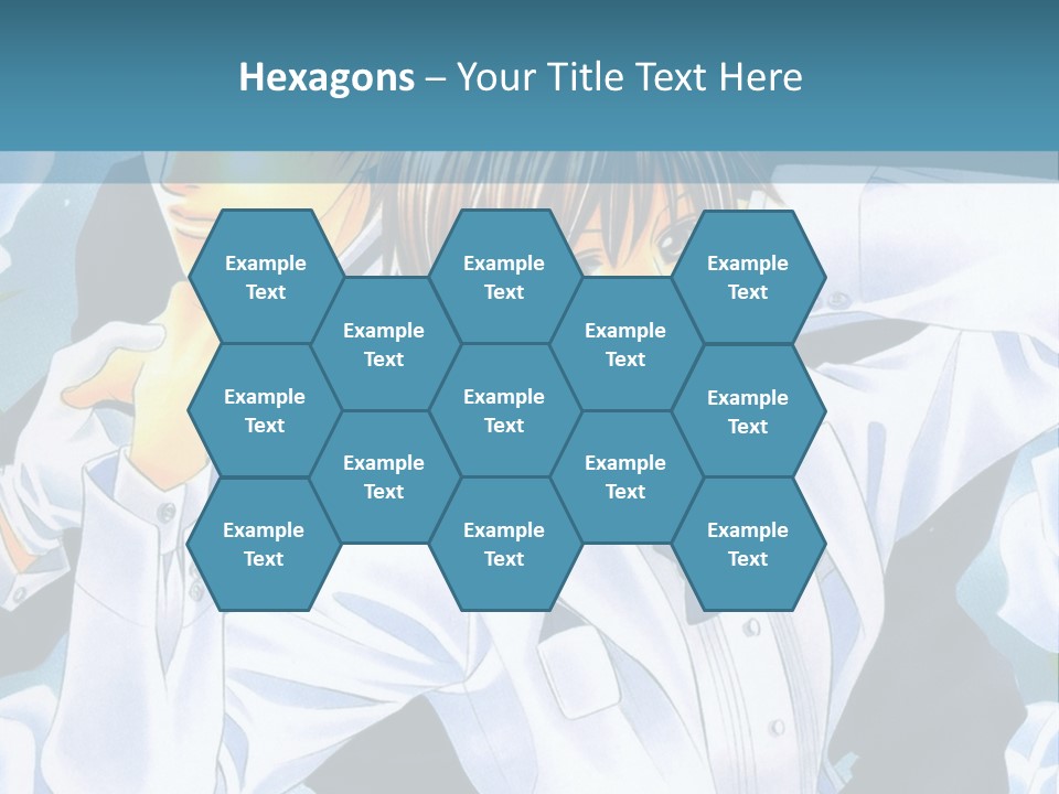 A Couple Of People Standing Next To Each Other PowerPoint Template