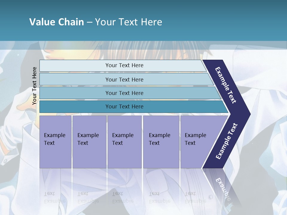 A Couple Of People Standing Next To Each Other PowerPoint Template