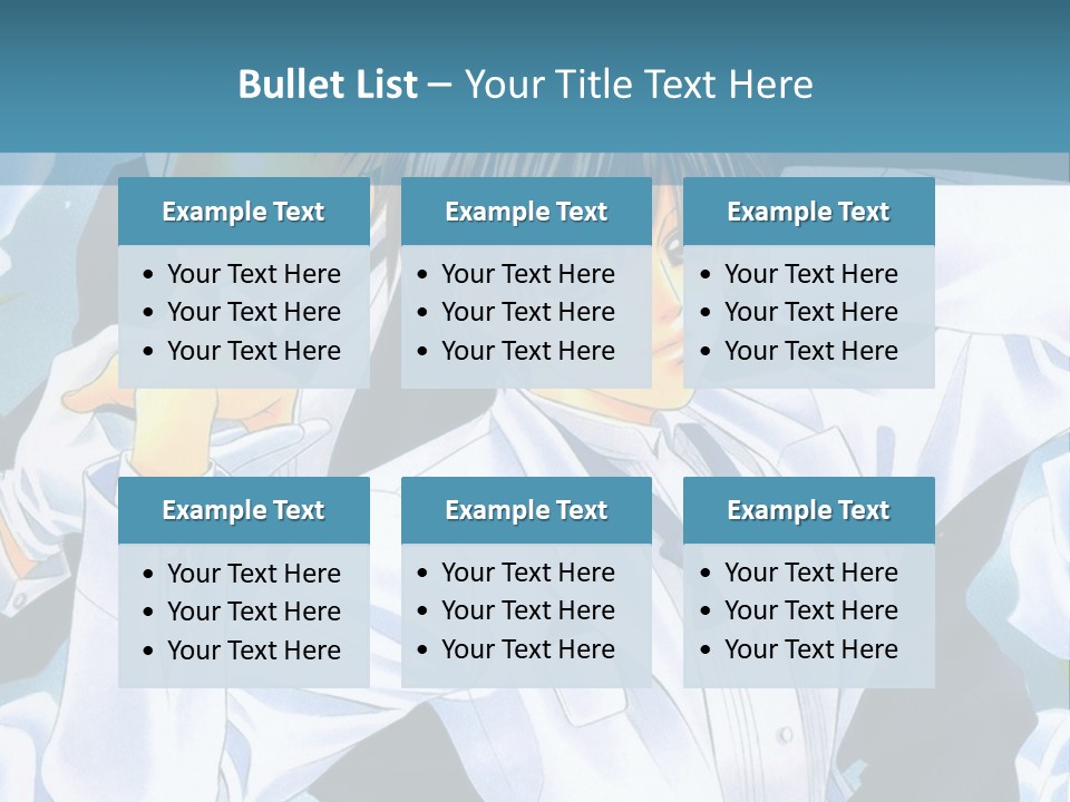 A Couple Of People Standing Next To Each Other PowerPoint Template