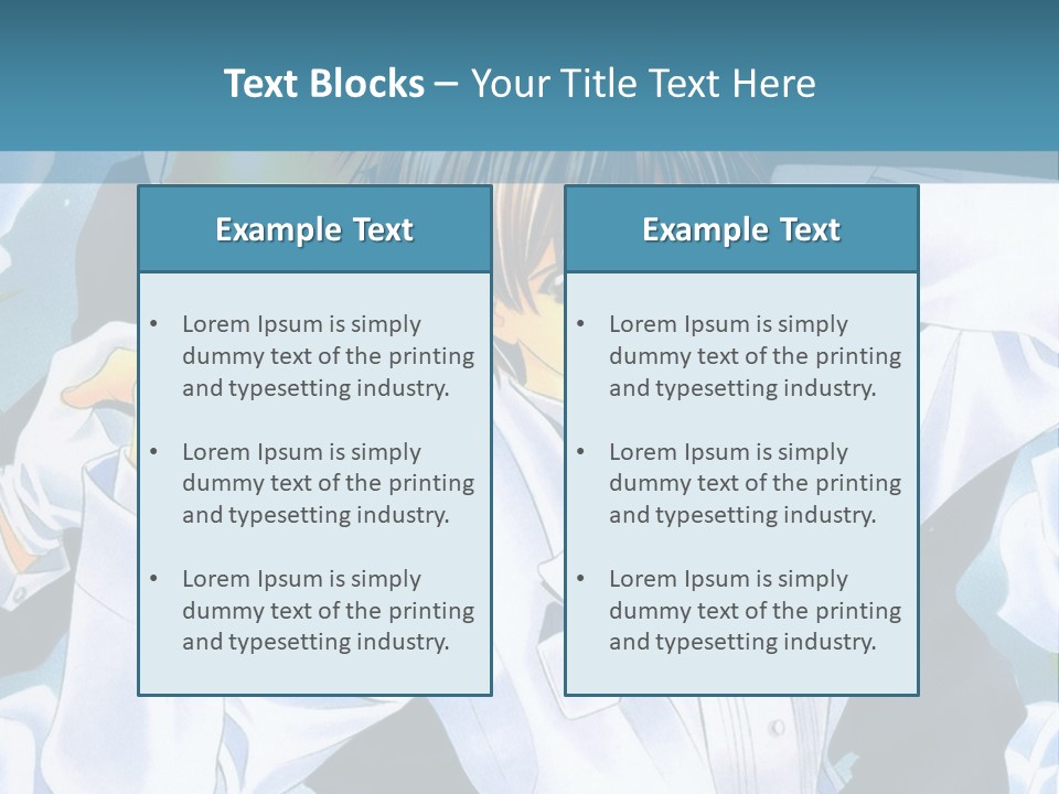 A Couple Of People Standing Next To Each Other PowerPoint Template