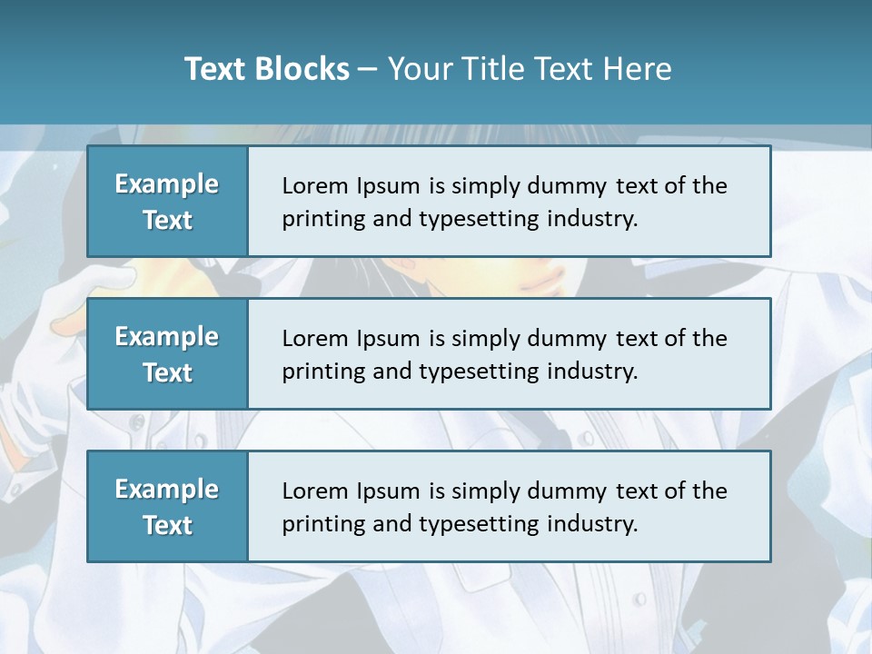 A Couple Of People Standing Next To Each Other PowerPoint Template