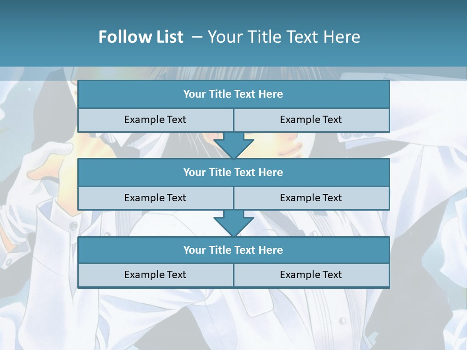 A Couple Of People Standing Next To Each Other PowerPoint Template