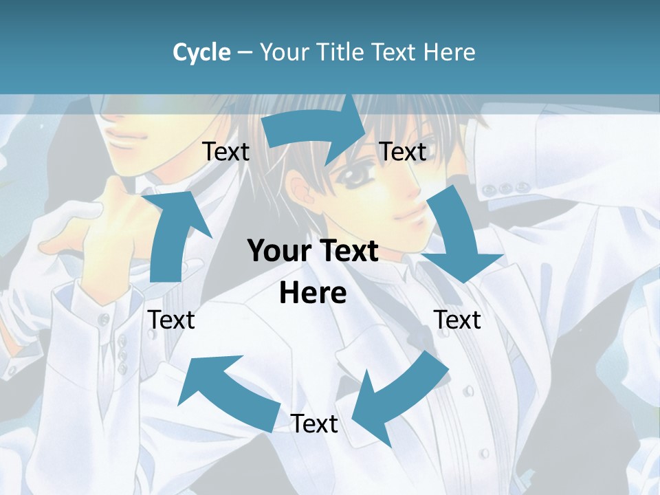 A Couple Of People Standing Next To Each Other PowerPoint Template