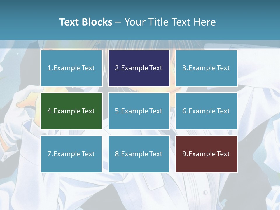 A Couple Of People Standing Next To Each Other PowerPoint Template