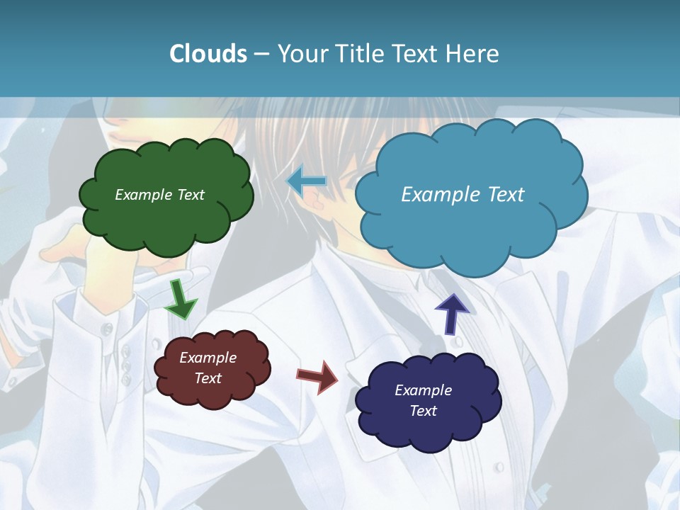 A Couple Of People Standing Next To Each Other PowerPoint Template