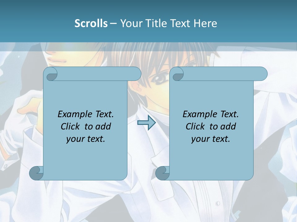 A Couple Of People Standing Next To Each Other PowerPoint Template