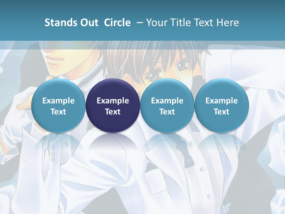 A Couple Of People Standing Next To Each Other PowerPoint Template