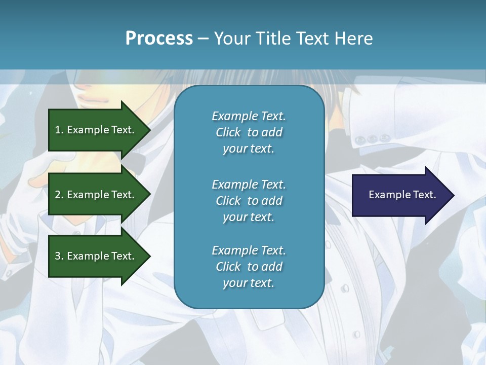 A Couple Of People Standing Next To Each Other PowerPoint Template