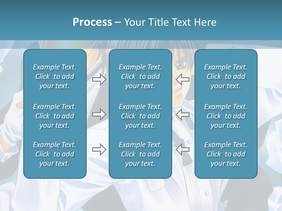 A Couple Of People Standing Next To Each Other PowerPoint Template