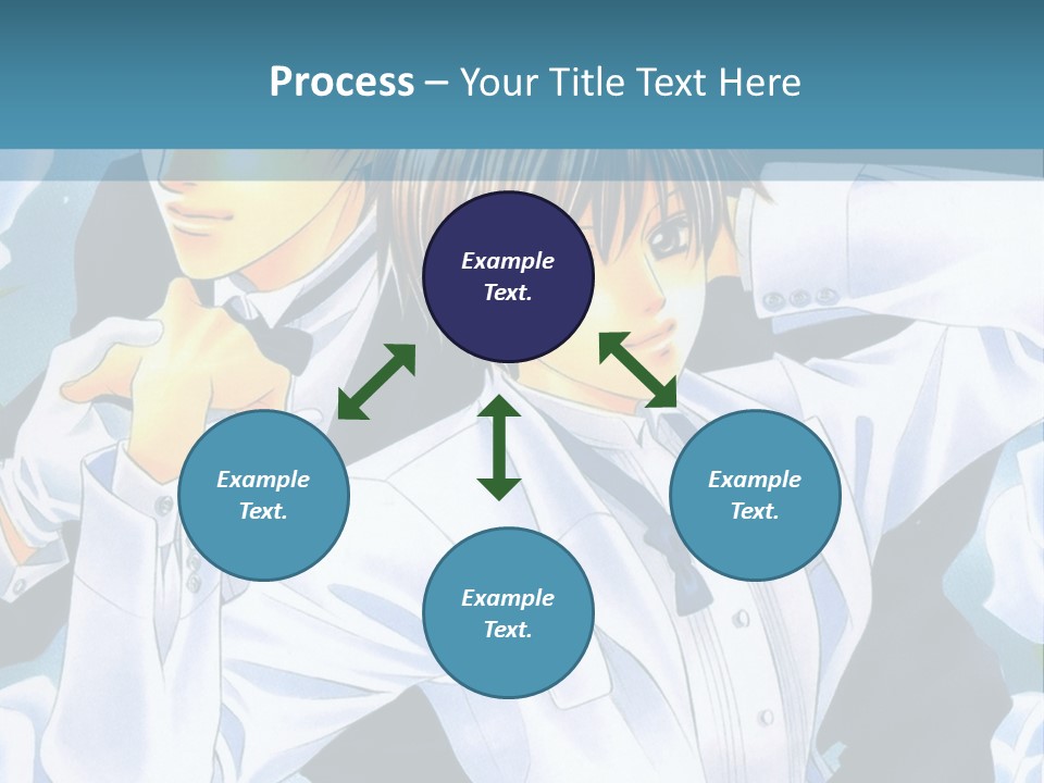 A Couple Of People Standing Next To Each Other PowerPoint Template