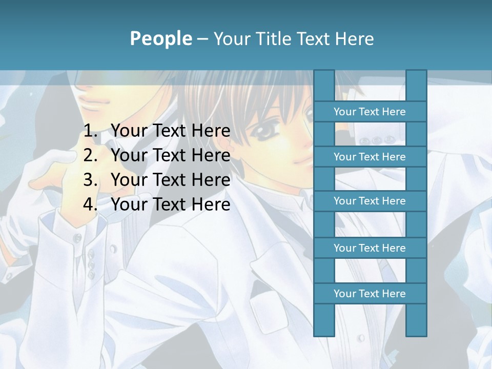 A Couple Of People Standing Next To Each Other PowerPoint Template