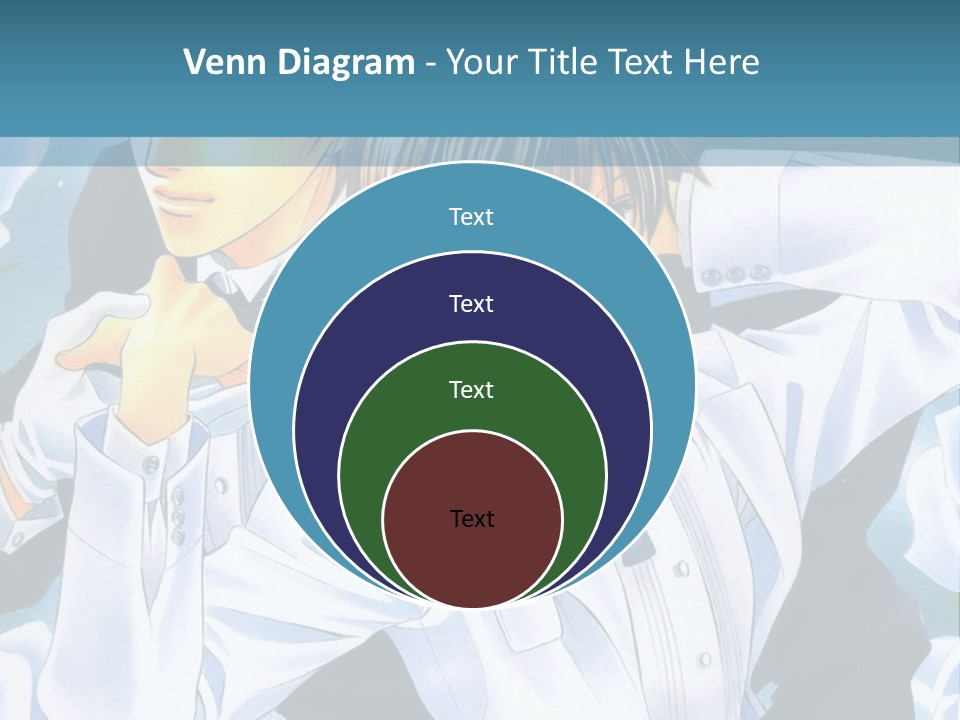 A Couple Of People Standing Next To Each Other PowerPoint Template