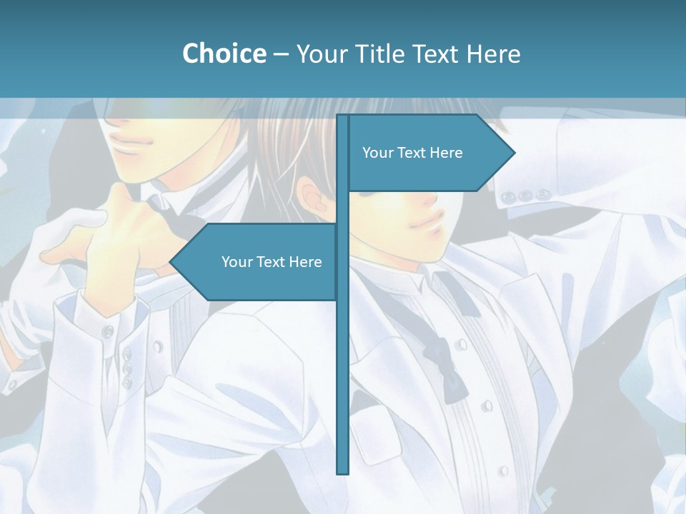 A Couple Of People Standing Next To Each Other PowerPoint Template