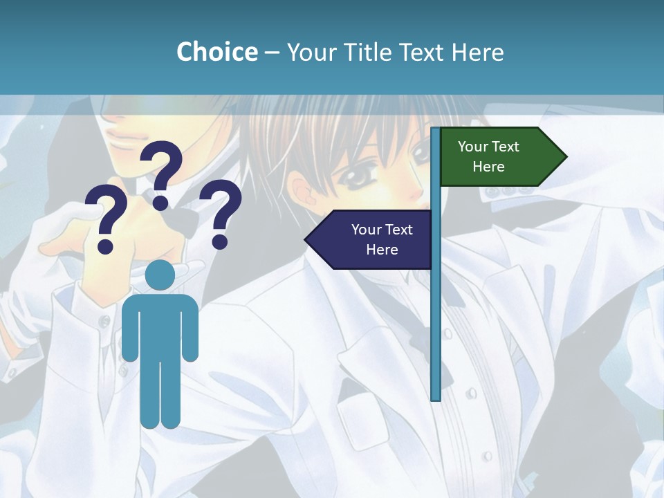 A Couple Of People Standing Next To Each Other PowerPoint Template