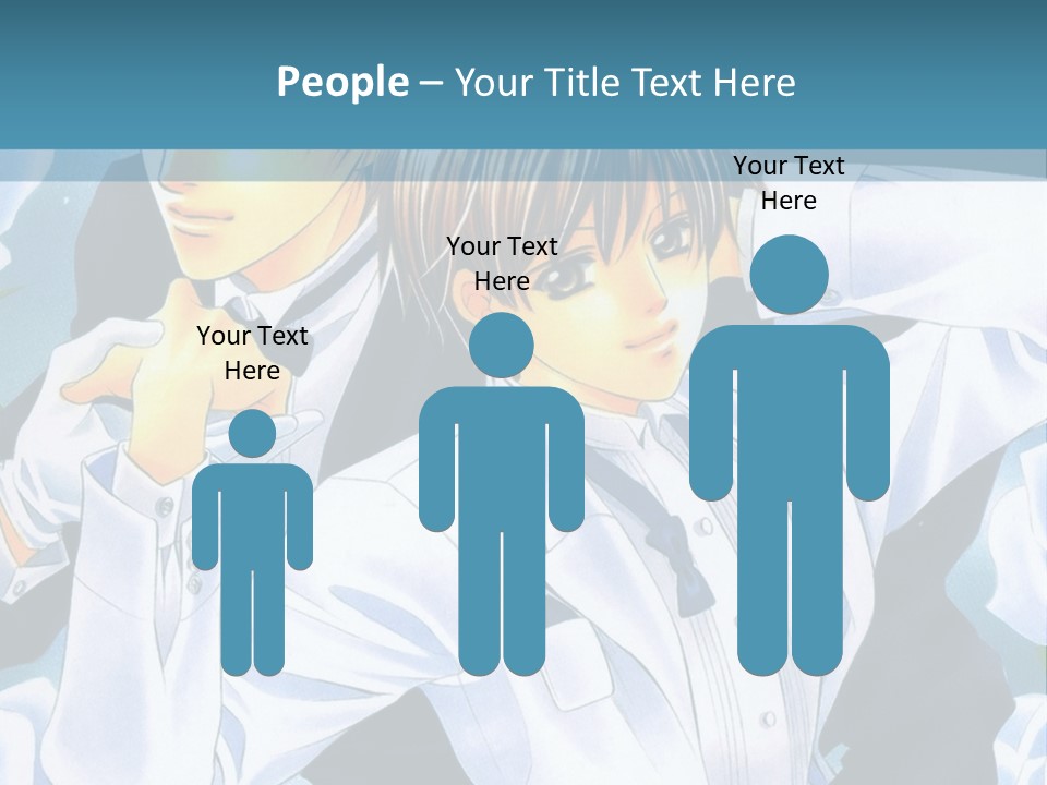 A Couple Of People Standing Next To Each Other PowerPoint Template