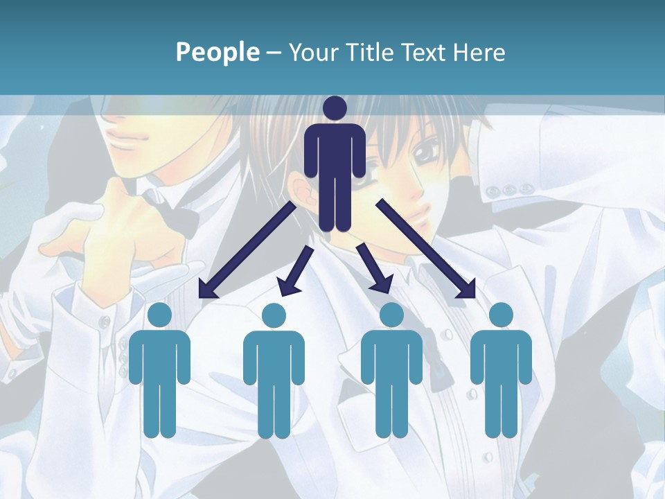 A Couple Of People Standing Next To Each Other PowerPoint Template